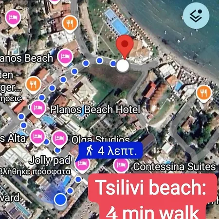 Jolly Pad Deluxe - 5 Min Walk To Tsilivi Plános